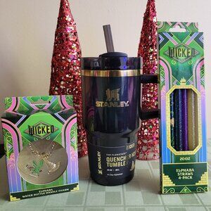 Stanley Wicked Bundle - Elphaba 20 oz Tumbler, Straws, Charm
